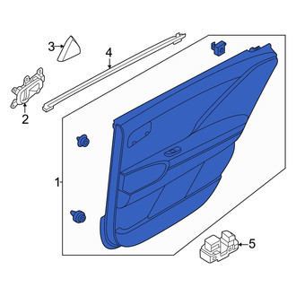 Hyundai OE - Rear Left Outer Door Outer Panel