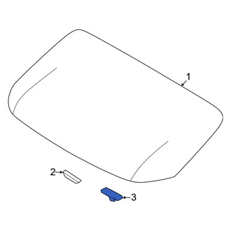 Hyundai OE - Back Glass Spacer