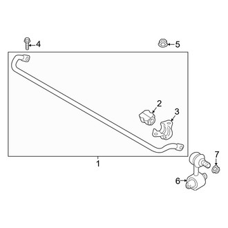 Hyundai OE - Rear Suspension - Stabilizer Bar & Components