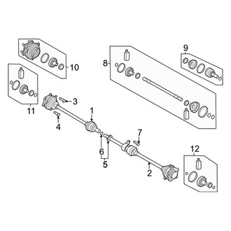 Hyundai OE - Rear Suspension - Drive Axles