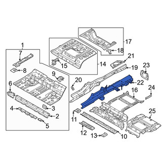 Hyundai OE - Rear Right Outer Frame Side Member