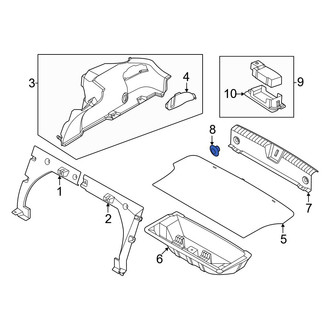 Hyundai OE - Trunk Trim Scuff Plate Clip