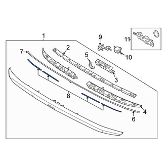 Hyundai OE - Lower Deck Lid Finish Panel Seal