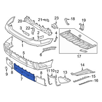 Hyundai OE - Rear Center Bumper Cover Spacer Panel