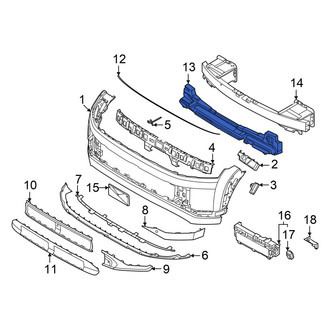 Hyundai OE - Front Bumper Impact Absorber