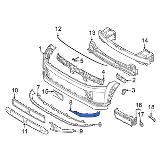 Hyundai OE - Front Left Outer Bumper Trim