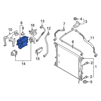Hyundai OE - Drive Motor Inverter Coolant Reservoir
