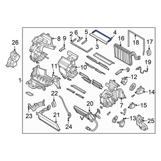 Hyundai OE - Front HVAC Case Seal