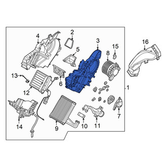 Hyundai OE - Rear Right HVAC Unit Case