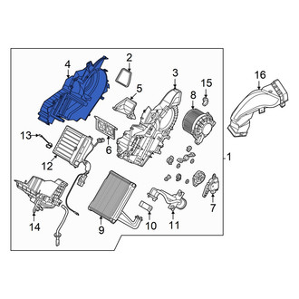 Hyundai OE - Rear Left HVAC Unit Case
