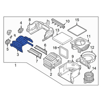 Hyundai OE - Front Left HVAC Air Inlet Housing