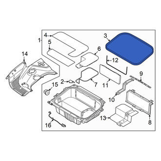 Hyundai OE - Trunk Floor Storage Box Seal
