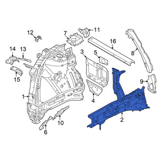 Hyundai OE - Front Left Frame Side Member Assembly