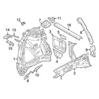 Hyundai OE - Fender - Structural Components & Rails