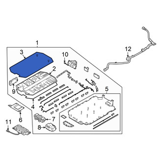 Hyundai OE - Drive Motor Battery Pack Cover Bracket