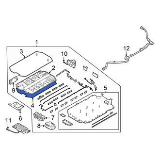 Hyundai OE - Drive Motor Battery Pack Cover Seal