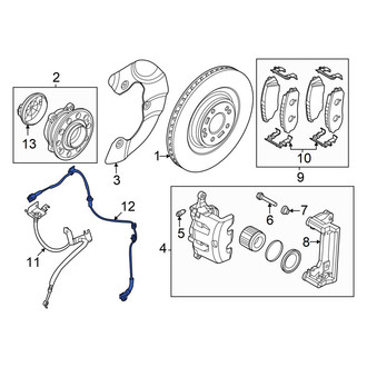 Hyundai OE - Front Left ABS Wheel Speed Sensor Wiring Harness