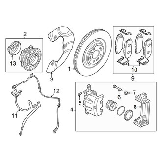 Hyundai OE - Front Suspension - Brake Components