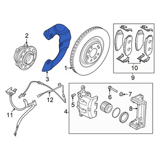 Hyundai OE - Front Left Brake Dust Shield