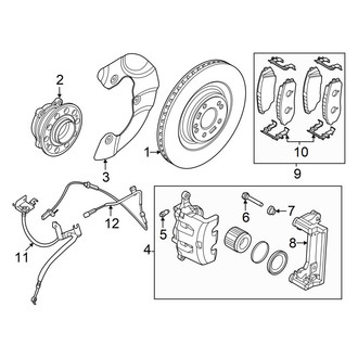 Hyundai OE - Front Suspension - Brake Components