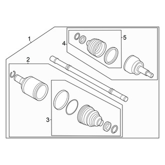 Hyundai OE - Front Suspension - Drive Axles