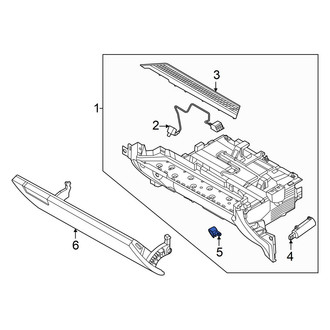 Hyundai OE - Front Left Glove Box Door Striker