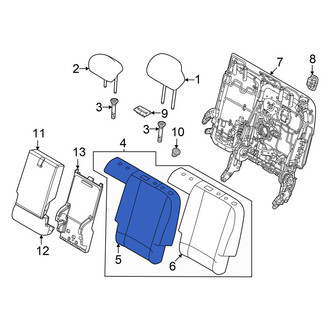 Hyundai OE - Center Left Seat Back Cushion Cover