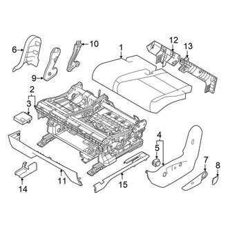 Hyundai OE - Seats & Tracks - Second Row Seats (60% Side, Seat Cushion Components, W/O Captain Chairs)