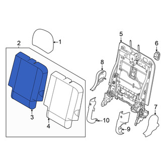 Hyundai OE - Center Left Seat Back Cushion Cover