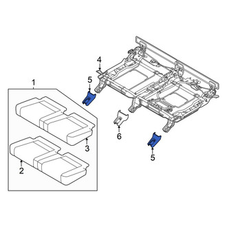 Hyundai OE - Rear Outer Seat Track Cover