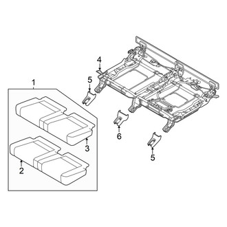 Hyundai OE - Seats & Tracks - Third Row Seats (Seat Cushion Components)