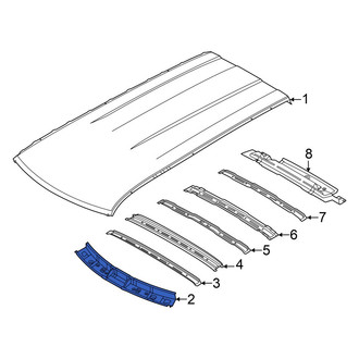 Hyundai OE - Front Roof Header Panel