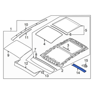 Hyundai OE - Sunroof Cover