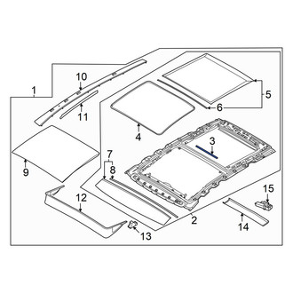 Hyundai OE - Sunroof Frame Seal