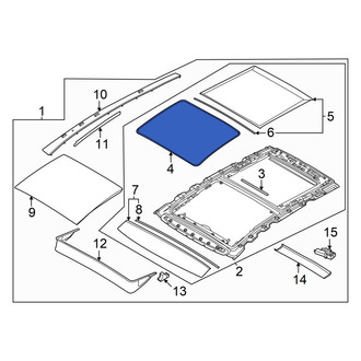 Hyundai OE - Sunroof Seal