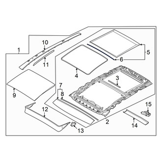 Hyundai OE - Rear Sunroof Glass Seal