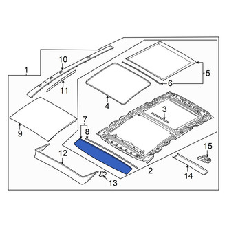 Hyundai OE - Front Sunroof Glass