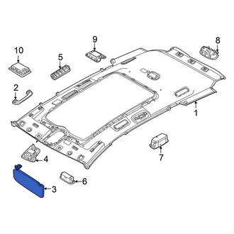 Hyundai OE - Left Sun Visor