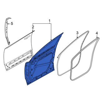 Hyundai OE - Front Left Door Shell