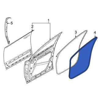 Hyundai OE - Front Left Inner Door Seal