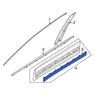 Hyundai OE - Front Left Door Molding