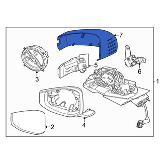 Hyundai OE - Front Left Door Mirror Cover
