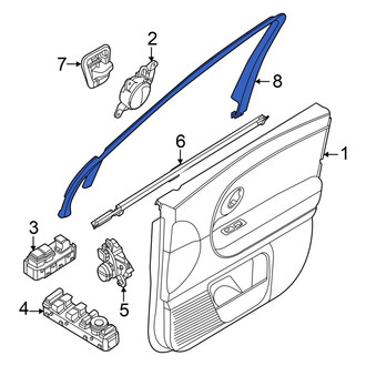 Hyundai OE - Front Left Door Window Molding