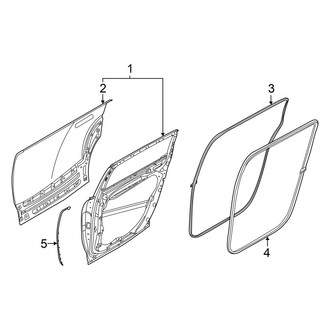 Hyundai OE - Rear Door - Door & Components