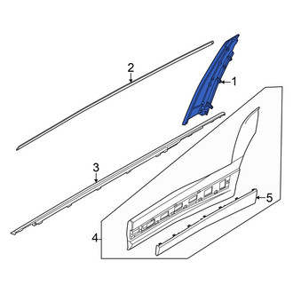 Hyundai OE - Rear Right Door Applique