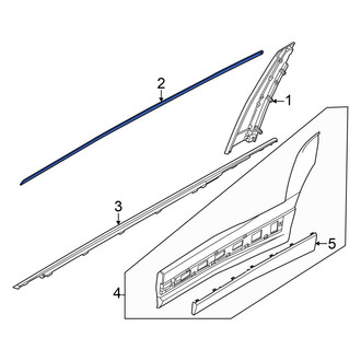 Hyundai OE - Front Left Door Reveal Molding
