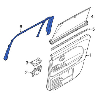 Hyundai OE - Front Left Door Window Molding