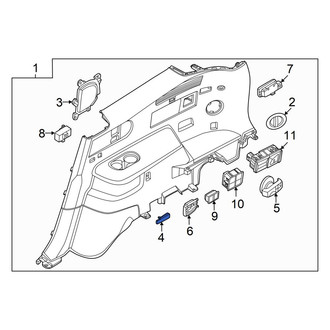 Hyundai OE - Rear Seat Belt Guide