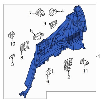 Hyundai OE - Rear Left Interior Quarter Panel Trim Panel