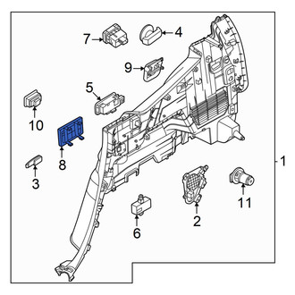 Hyundai OE - Rear Left Interior Quarter Panel Trim Panel Access Cover